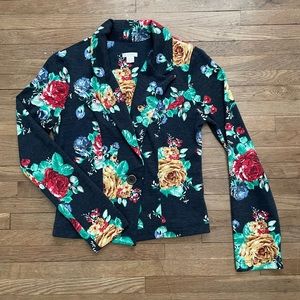 NAVY & FLORAL BLAZER